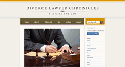 Desktop Screenshot of divorcelawyerchronicles.com