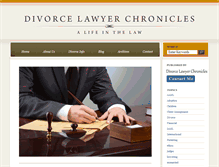 Tablet Screenshot of divorcelawyerchronicles.com